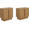 image:imageNathan James Iris MidCentury Modern White Wood Credenza with Arched Cabinet Doors for Living RoomJoey Light Brown