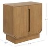 image:imageNathan James Iris MidCentury Modern White Wood Credenza with Arched Cabinet Doors for Living RoomJoey Light Brown