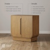 image:imageNathan James Iris MidCentury Modern White Wood Credenza with Arched Cabinet Doors for Living RoomJoey Light Brown