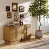 image:imageNathan James Iris MidCentury Modern White Wood Credenza with Arched Cabinet Doors for Living RoomJoey Light Brown