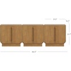 image:imageNathan James Iris MidCentury Modern White Wood Credenza with Arched Cabinet Doors for Living RoomJoey Light Brown