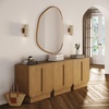 image:imageNathan James Iris MidCentury Modern White Wood Credenza with Arched Cabinet Doors for Living RoomJoey Light Brown
