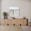 image:imageNathan James Iris MidCentury Modern White Wood Credenza with Arched Cabinet Doors for Living RoomJoey Raw Oak
