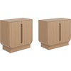 image:imageNathan James Iris MidCentury Modern White Wood Credenza with Arched Cabinet Doors for Living RoomJoey Raw Oak