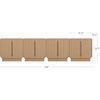 image:imageNathan James Iris MidCentury Modern White Wood Credenza with Arched Cabinet Doors for Living RoomJoey Raw Oak