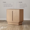image:imageNathan James Iris MidCentury Modern White Wood Credenza with Arched Cabinet Doors for Living RoomJoey Raw Oak