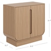 image:imageNathan James Iris MidCentury Modern White Wood Credenza with Arched Cabinet Doors for Living RoomJoey Raw Oak