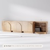 image:imageNathan James Iris MidCentury Modern White Wood Credenza with Arched Cabinet Doors for Living RoomRaw Oak