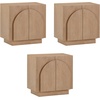 image:imageNathan James Iris MidCentury Modern White Wood Credenza with Arched Cabinet Doors for Living RoomRaw Oak