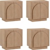 image:imageNathan James Iris MidCentury Modern White Wood Credenza with Arched Cabinet Doors for Living RoomRaw Oak