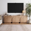 image:imageNathan James Iris MidCentury Modern White Wood Credenza with Arched Cabinet Doors for Living RoomRaw Oak