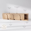 image:imageNathan James Iris MidCentury Modern White Wood Credenza with Arched Cabinet Doors for Living RoomRaw Oak