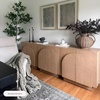 image:imageNathan James Iris MidCentury Modern White Wood Credenza with Arched Cabinet Doors for Living RoomRaw Oak