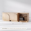 image:imageNathan James Iris MidCentury Modern White Wood Credenza with Arched Cabinet Doors for Living RoomRaw Oak