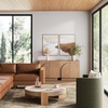 image:imageNathan James Iris MidCentury Modern White Wood Credenza with Arched Cabinet Doors for Living RoomRaw Oak