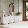 image:imageNathan James Iris MidCentury Modern White Wood Credenza with Arched Cabinet Doors for Living RoomWhite