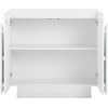image:imageNathan James Iris MidCentury Modern White Wood Credenza with Arched Cabinet Doors for Living RoomWhite