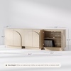image:imageNathan James Iris MidCentury Modern White Wood Credenza with Arched Cabinet Doors for Living RoomWhite Oak