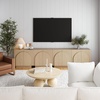 image:imageNathan James Iris MidCentury Modern White Wood Credenza with Arched Cabinet Doors for Living RoomWhite Oak