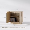 image:imageNathan James Iris MidCentury Modern White Wood Credenza with Arched Cabinet Doors for Living RoomWhite Oak