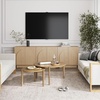 image:imageNathan James Iris MidCentury Modern White Wood Credenza with Arched Cabinet Doors for Living RoomWhite Oak