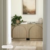image:imageNathan James Iris MidCentury Modern White Wood Credenza with Arched Cabinet Doors for Living RoomWhite Oak