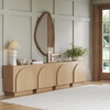 image:imageNathan James Iris MidCentury Modern White Wood Credenza with Arched Cabinet Doors for Living RoomWhite Oak