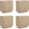 image:imageNathan James Iris MidCentury Modern White Wood Credenza with Arched Cabinet Doors for Living RoomWhite Oak