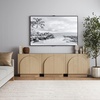 image:imageNathan James Iris MidCentury Modern White Wood Credenza with Arched Cabinet Doors for Living RoomWhite Oak