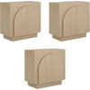 image:imageNathan James Iris MidCentury Modern White Wood Credenza with Arched Cabinet Doors for Living RoomWhite Oak