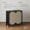 image:imageNathan James Jacala Mid Century Modern Entryway Storage Cabinet with Doors Living Room Accent Cabinet with Wood Frame Black OakBlack