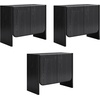 image:imageNathan James Jacala Mid Century Modern Entryway Storage Cabinet with Doors Living Room Accent Cabinet with Wood Frame Black OakJacala Black Oak