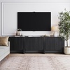image:imageNathan James Jacala Mid Century Modern Entryway Storage Cabinet with Doors Living Room Accent Cabinet with Wood Frame Black OakJacala Black Oak