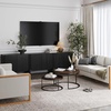 image:imageNathan James Jacala Mid Century Modern Entryway Storage Cabinet with Doors Living Room Accent Cabinet with Wood Frame Black OakJacala Black Oak