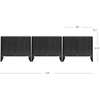 image:imageNathan James Jacala Mid Century Modern Entryway Storage Cabinet with Doors Living Room Accent Cabinet with Wood Frame Black OakJacala Black Oak