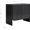 image:imageNathan James Jacala Mid Century Modern Entryway Storage Cabinet with Doors Living Room Accent Cabinet with Wood Frame Black OakJacala Black Oak