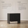 image:imageNathan James Jacala Mid Century Modern Entryway Storage Cabinet with Doors Living Room Accent Cabinet with Wood Frame Black OakJacala Black Oak
