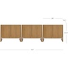 image:imageNathan James Jacala Mid Century Modern Entryway Storage Cabinet with Doors Living Room Accent Cabinet with Wood Frame Black OakJacala Brown