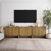 image:imageNathan James Jacala Mid Century Modern Entryway Storage Cabinet with Doors Living Room Accent Cabinet with Wood Frame Black OakJacala Brown
