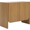 image:imageNathan James Jacala Mid Century Modern Entryway Storage Cabinet with Doors Living Room Accent Cabinet with Wood Frame Black OakJacala Brown