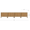 image:imageNathan James Jacala Mid Century Modern Entryway Storage Cabinet with Doors Living Room Accent Cabinet with Wood Frame Black OakJacala Brown