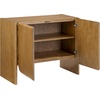 image:imageNathan James Jacala Mid Century Modern Entryway Storage Cabinet with Doors Living Room Accent Cabinet with Wood Frame Black OakJacala Brown