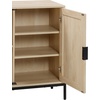 image:imageNathan James Jacala Mid Century Modern Entryway Storage Cabinet with Doors Living Room Accent Cabinet with Wood Frame Black OakLight OakRattan