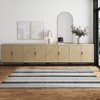 image:imageNathan James Jacala Mid Century Modern Entryway Storage Cabinet with Doors Living Room Accent Cabinet with Wood Frame Black OakLight OakRattan