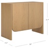 image:imageNathan James Jacala Mid Century Modern Entryway Storage Cabinet with Doors Living Room Accent Cabinet with Wood Frame Black OakRaw Oak