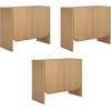 image:imageNathan James Jacala Mid Century Modern Entryway Storage Cabinet with Doors Living Room Accent Cabinet with Wood Frame Black OakRaw Oak