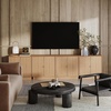 image:imageNathan James Jacala Mid Century Modern Entryway Storage Cabinet with Doors Living Room Accent Cabinet with Wood Frame Black OakRaw OakRattan