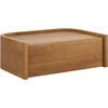 image:imageNathan James Jackson Wall Mounted Rattan Floating Bedroom Nightstand with Storage Drawer and Modern Open Shelf Cubby Light OakRattanTyla Light Brown