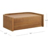image:imageNathan James Jackson Wall Mounted Rattan Floating Bedroom Nightstand with Storage Drawer and Modern Open Shelf Cubby Light OakRattanTyla Light Brown