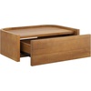 image:imageNathan James Jackson Wall Mounted Rattan Floating Bedroom Nightstand with Storage Drawer and Modern Open Shelf Cubby Light OakRattanTyla Light Brown